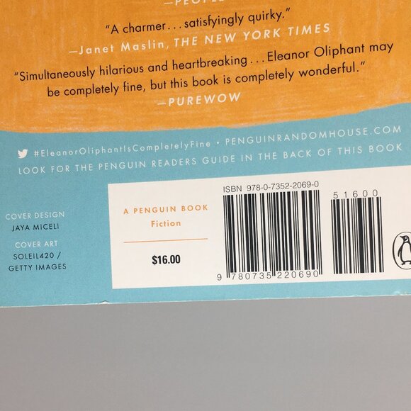 Eleanor Oliphant Is Completely Fine by Gail Honeyman Softbound Paperback Book - Picture 11 of 11